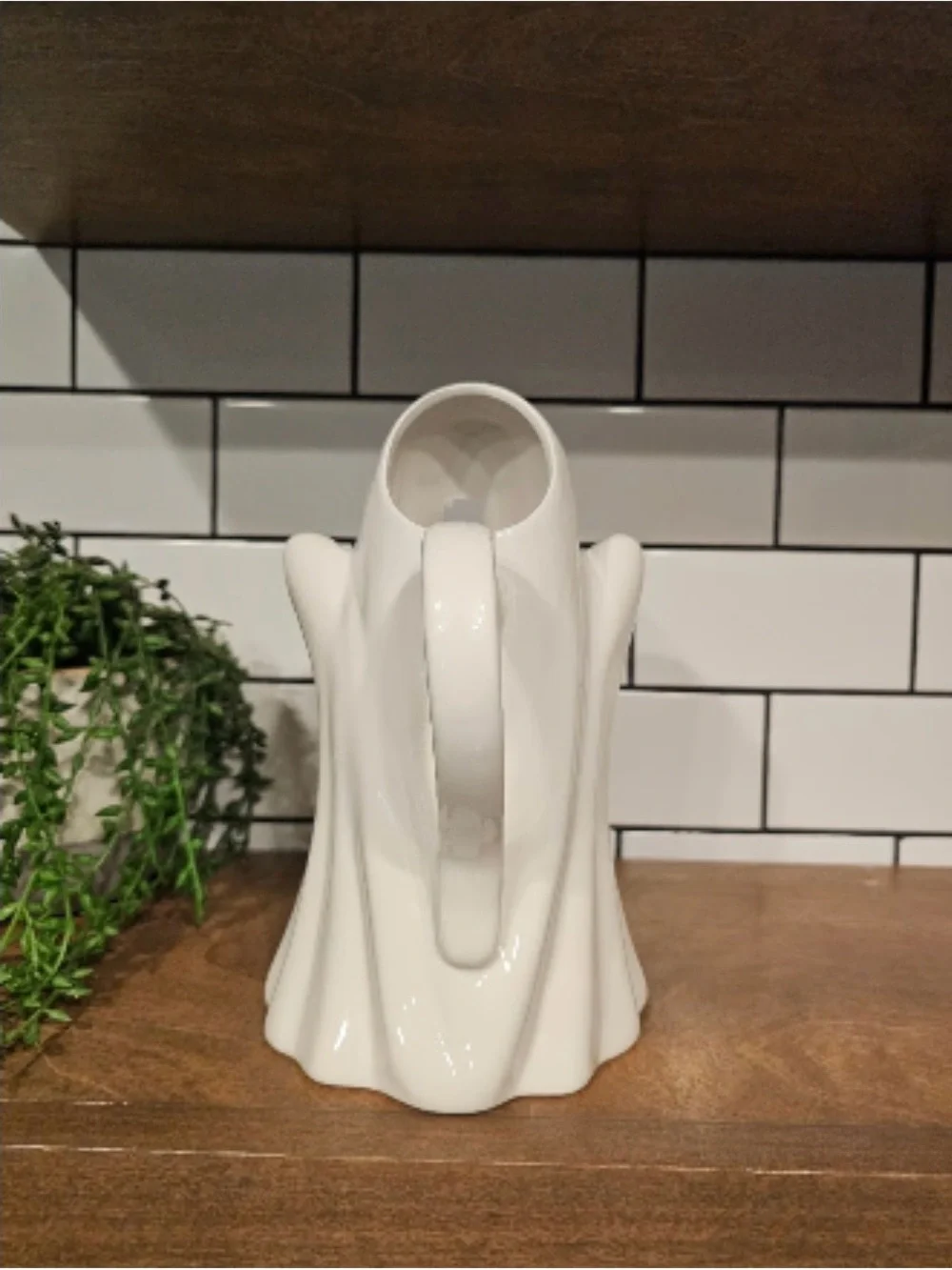 NEW Halloween White Ghost Pitcher or Vase